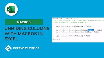 EASY VBA Macro to Unhide Rows and Columns Automatically