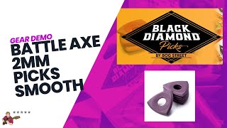 Black Diamond Picks Gear Demo - Battle Axe Guitar Picks 2mm (Smooth, Fuscia)