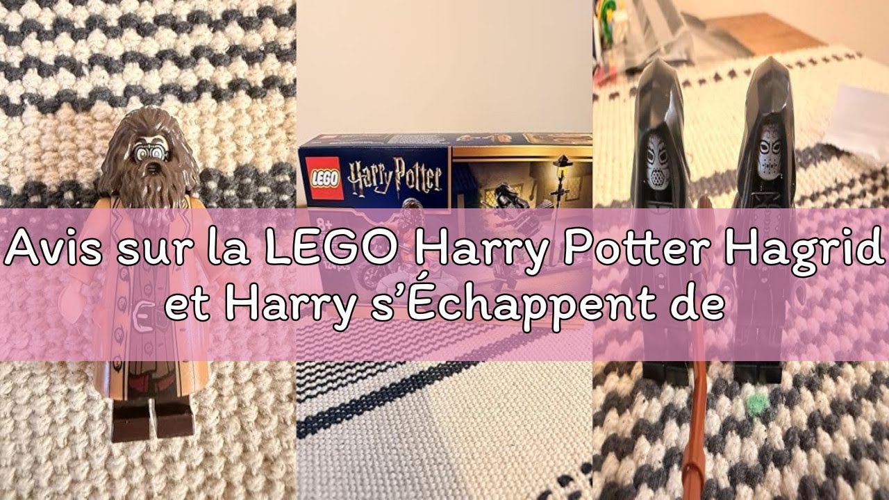 Avis sur la LEGO Harry Potter Hagrid et Harry s’Échappent de Privet Drive - Jouet Moto avec 4 Minifi