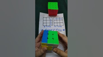Repeat 5 times this formula to solve the Rubik