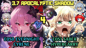 E0 Evernight Cyrene & E0 Saber Hypercarry | 3.7 Apocalyptic Shadow | Honkai Star Rail