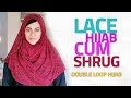 Hijab cum shrug  double loop hijab  hijabeaze by urooj