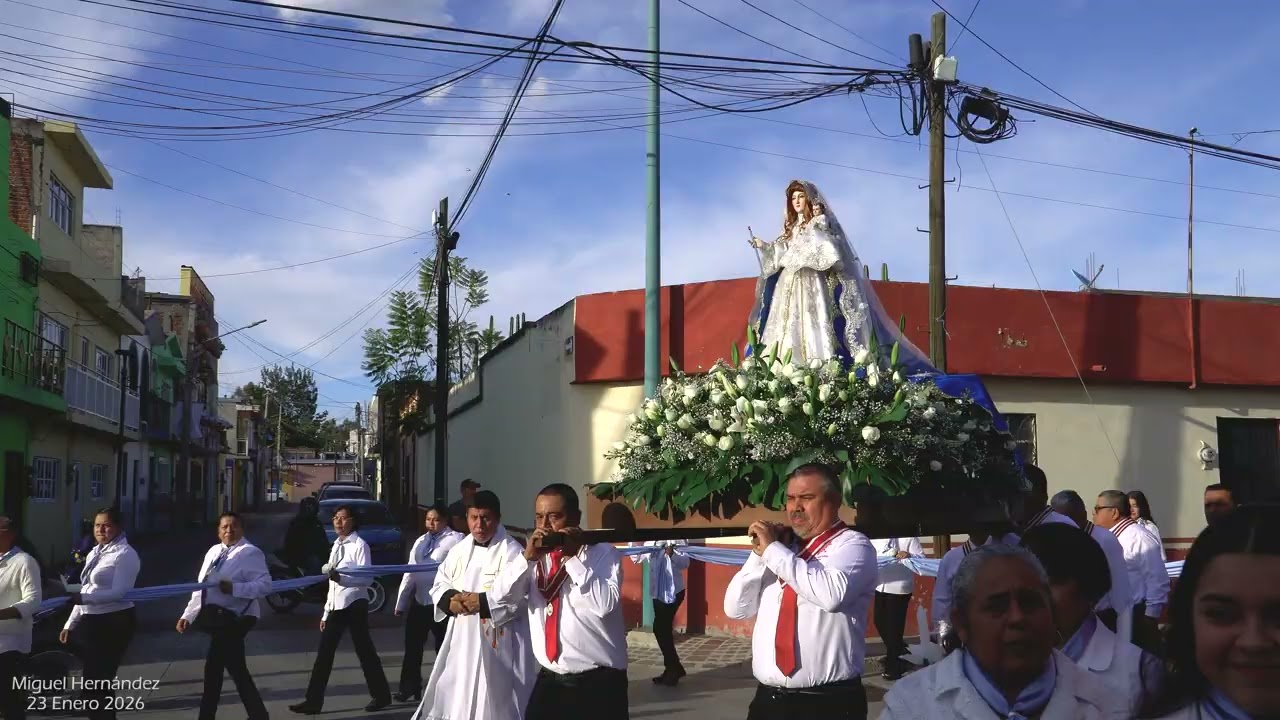 Traslado de la Virgen de la Candelaria al Templo de Nuestra Sra. de la Paz 2026 I Pueblo Nuevo, Gto.