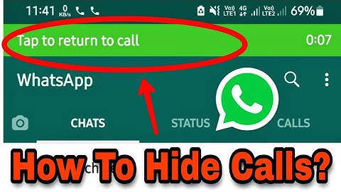 How To Hide WhatsApp Calling Notification