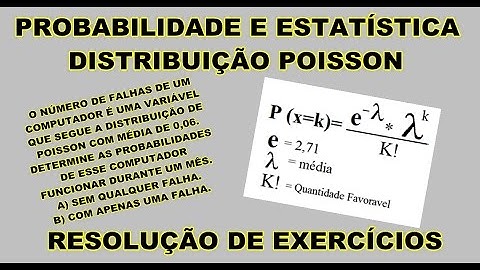 Resolução Exercício - Distribuição Poisson - 1