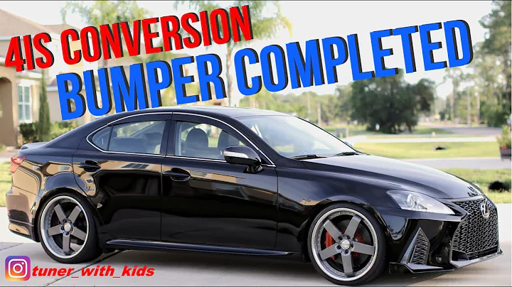 2021 Lexus 4IS F-Sport Bumper Conversion on 06-13 2IS IS250 IS350 IS500 | Car-Act