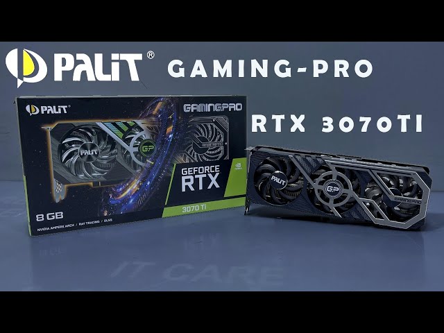 PALIT Gaming pro Rtx 3070ti 8Gb unbox install and test - YouTube