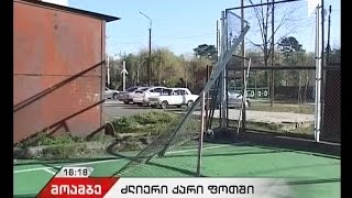 ძლიერი ქარი ფოთში - წაქცეული ხეები და დაზიანებული ელექტროსადენები