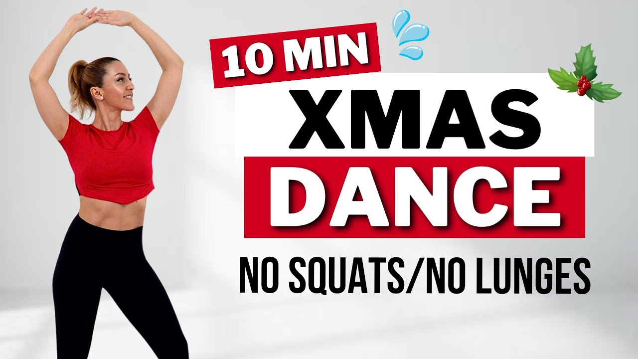 🎅10-минутная рождественская танцевальная тренировка🎅Танцевальная кардио-аэробика для похудения🎅Бе...