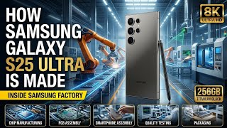 How Samsung Galaxy S25 Ultra Is Made | Inside Samsung Factory | Full Manufacturing Process. 