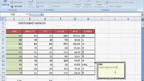 MS Excel Tutorial Urdu Part 11 By Irfan Wazir Ali