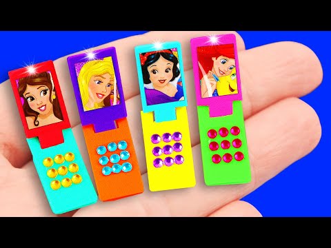 18 DIY BARBIE HACKS hacks: miniature phone, makeup, air pods, bags, etc.