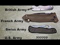 Military Pocketknives of the World (and why the U.S. doesn't have a standard issue pocketknife)