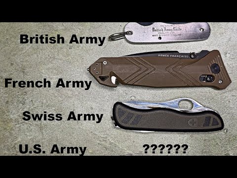 Military Pocketknives of the World (and why the U.S. doesn't have a standard issue pocketknife)