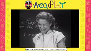 Archived: Wordplay 2020 - Day 1 [Nov 21, 2020]
