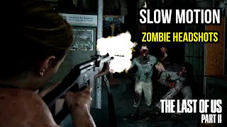 Last Of Us - 2 Slow Motion Zombie Headshots By Abby