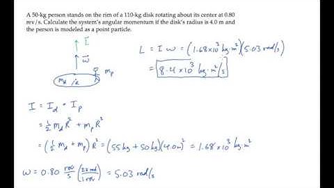 Rotational Motion: Angular Momentum. Level 1, Example 1