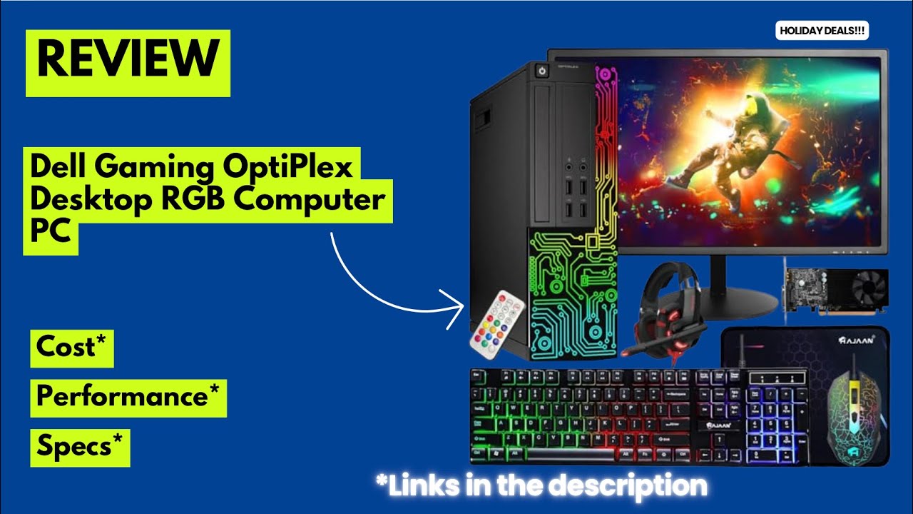 Обзор игрового настольного компьютера Dell OptiPlex RGB 2025 года – Core i7, GT 1030, полный комп...