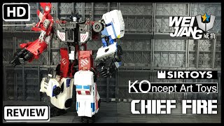 Wei Jiang KOncept Art Toys Chief Fire Transformers Combiner Wars Fire Chief Guard City screenshot 3