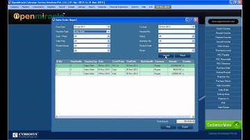 Sales Order Reports-OpenMiracle Free open source accounting software