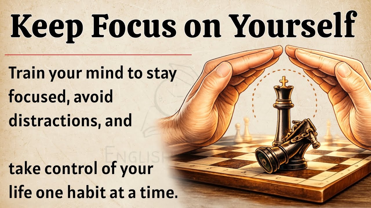 How to Keep Focus on Yourself | Graded Reader | Improve Your English ...