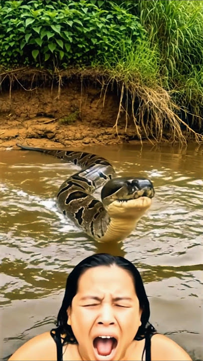 Anaconda Fell into the river while I was swimming!!
