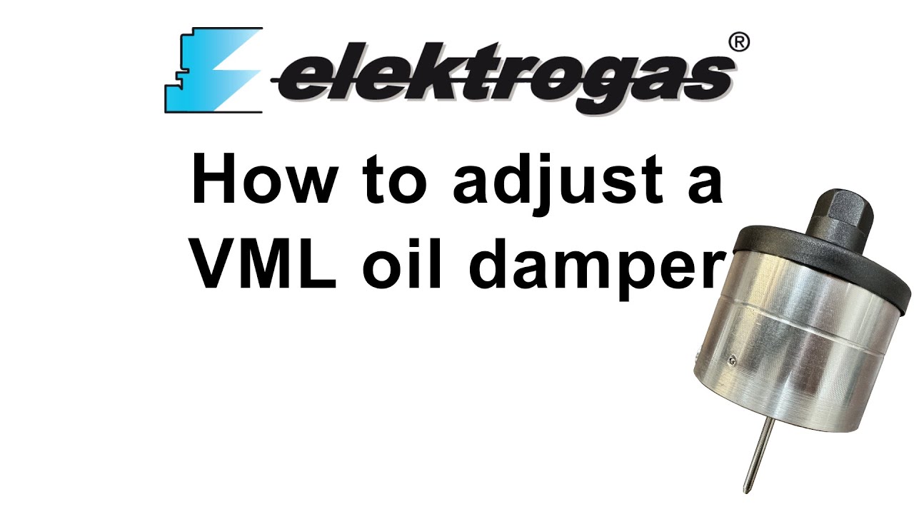 Elektrogas VML safety shut off valve slow open damper adjustment