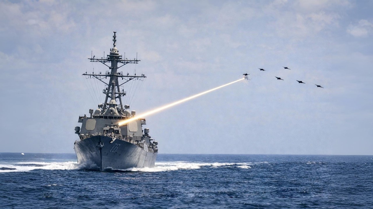 Why the U.S. Navy Is Using an 'Invisible Microwave Wall' to Fry Iran's Drone  Swarms Near USS Lincoln - YouTube