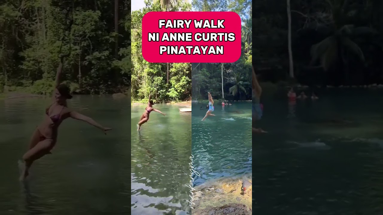 Water walk ni Anne Curtis Pinantayan 