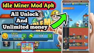 Idle miner tycoon mod apk | Idle miner tycoon max level | Idle miner tycoon mod menu #idleminer screenshot 3