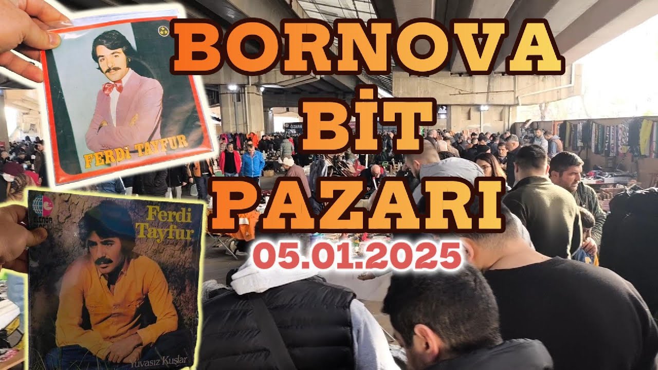 Базар Бит-пазара в Борнове, Турция