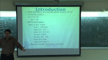 Mod-01 Lec-20 Dynamic scheduling, speculative execution