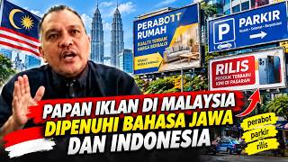 Papan Iklan Malaysia malah mengutamakan bahasa Indonesia dan Jawa dibanding bahasa melayu?!