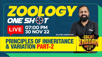 NEET 2023 - Zoology : Principles of Inheritance and Variation - Part 2 | XYLEM NEET