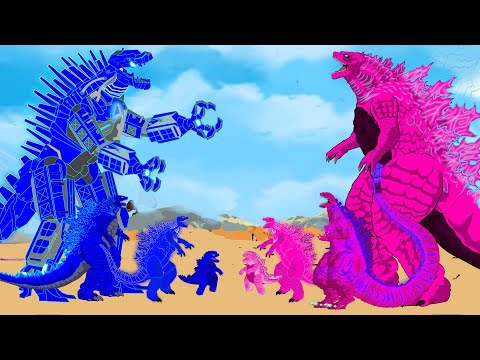 Evolution of GODZILLA vs SHIN GODZILLA, MECHA GODZILLA- King Of The Monsters: Size Comparison