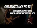 One Minute Lick No. 12 Nuno Bettencort Style Minor Pentatonic Tapping Guitar Lick