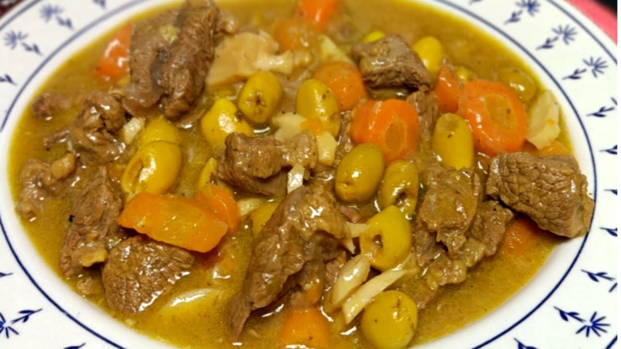 مرق الزيتون باللحم  احتفظو بالوصفة لرمضان لأن بنتها مستحيل تنساوها