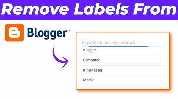 How to remove label on blogger, labels delete/change/edit kaise kare in blogspot for a post, Article
