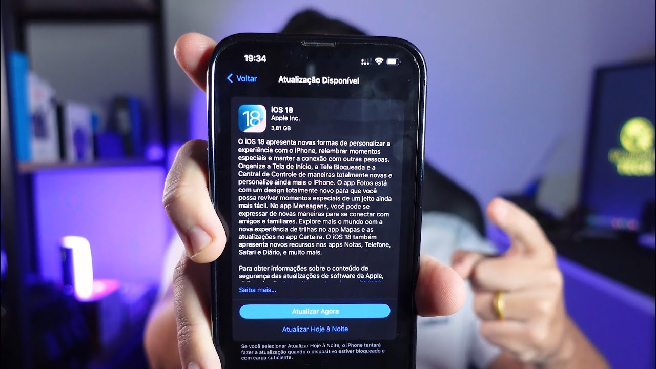 Como ATUALIZAR o iPhone para o IOS 18 da FORMA CORRETA (VERSÃO OFICIAL ...