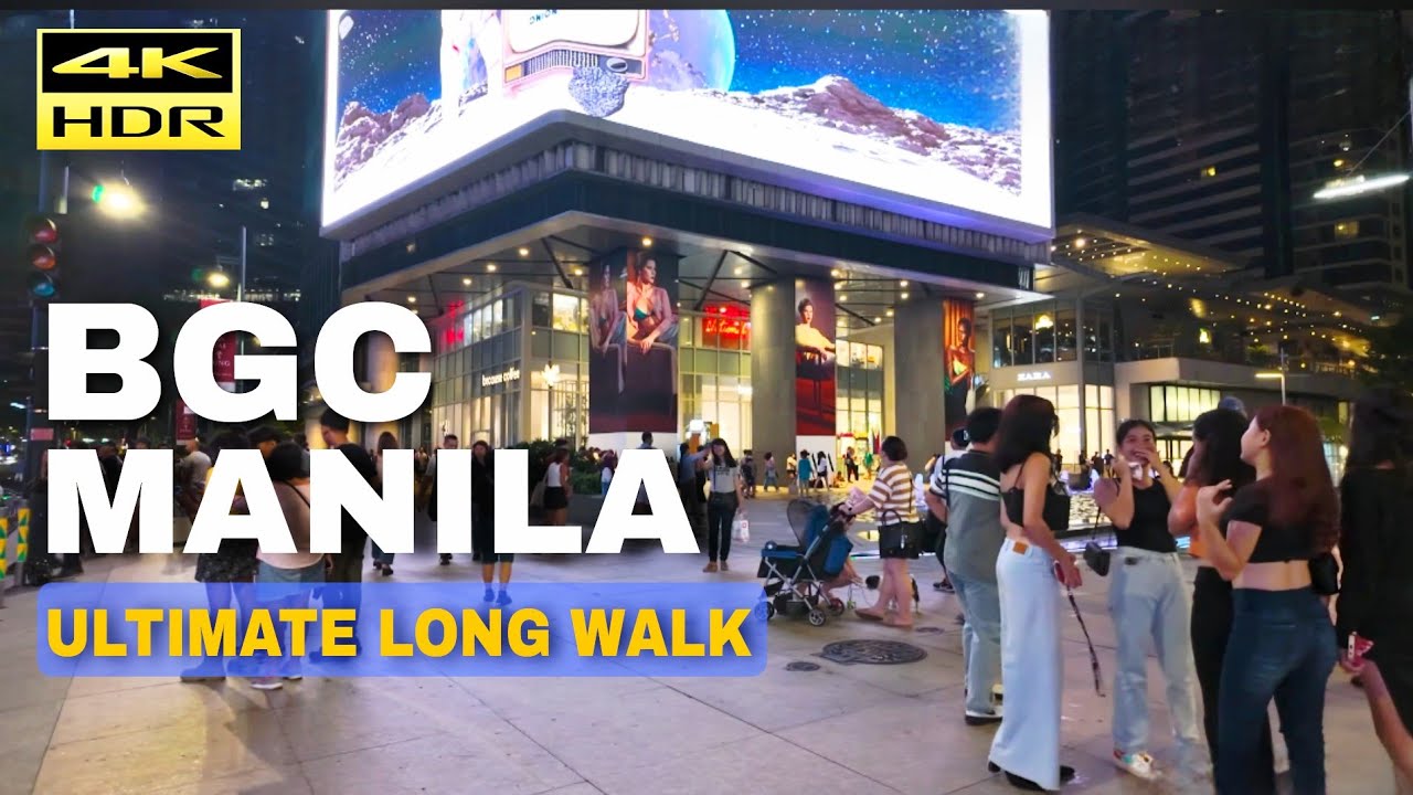 Ultimate BGC Manila Long Walk – Discover the Future of the Philippines in Bonifacio Global City | 4K
