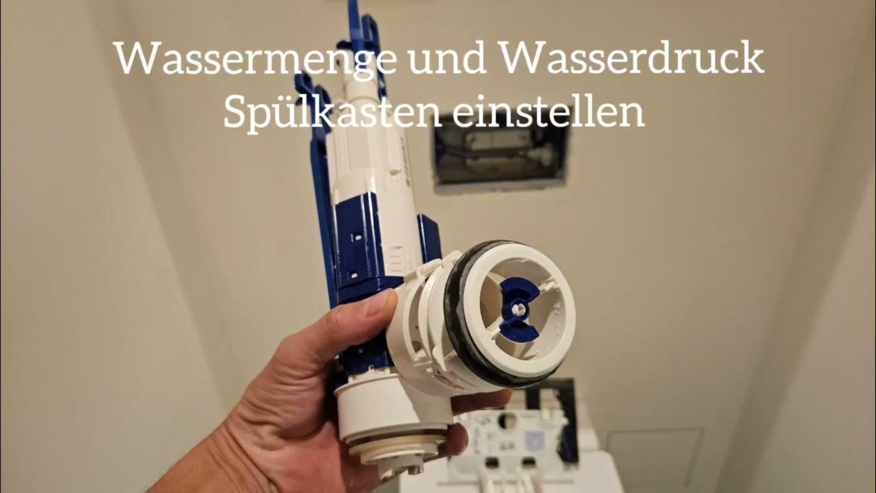 Wasermenge und Wasserdruck Spülkasten einstellen YouTube