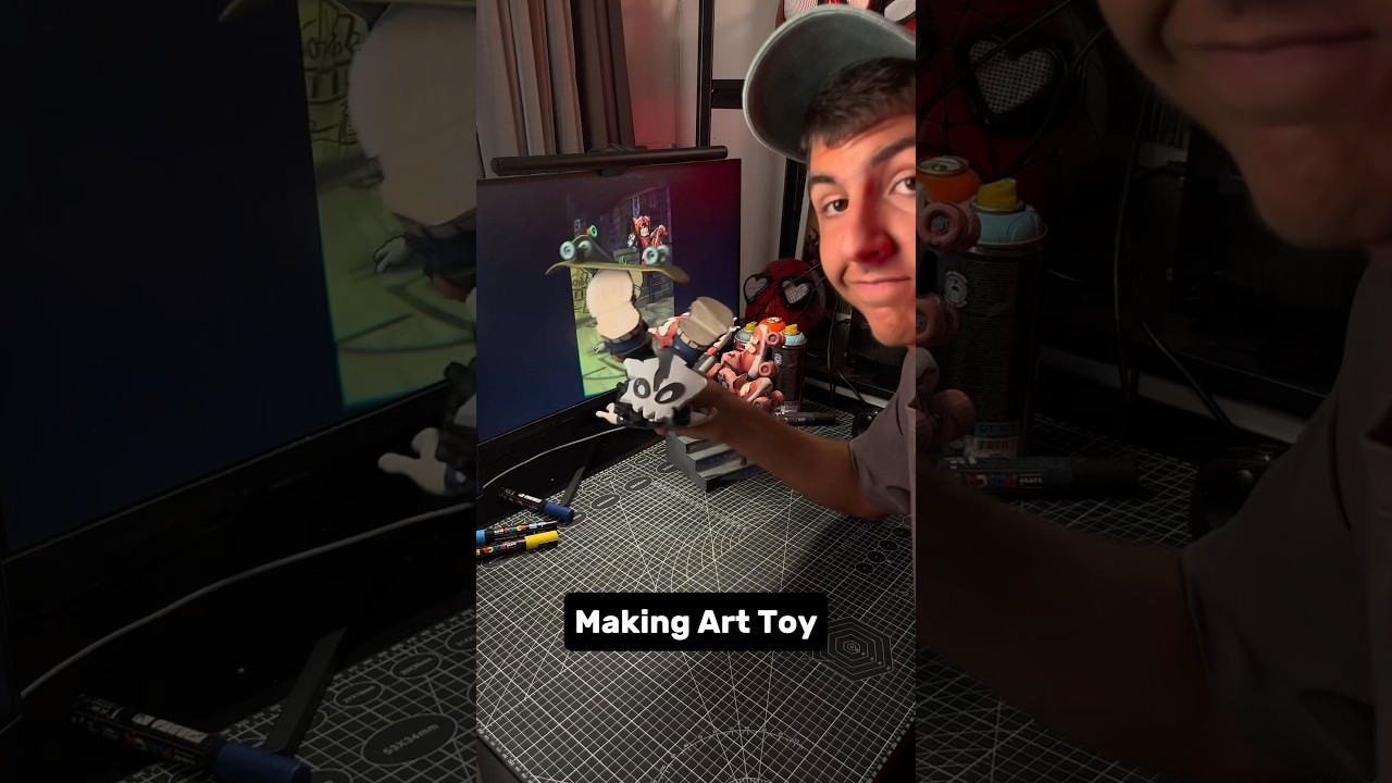 Art toys I made with friend and his characters ❤️‍🔥 