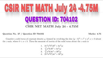 LEC-4-CLASSICAL MECHANICS CSIR NET MATH JUL 24 - 4 75M