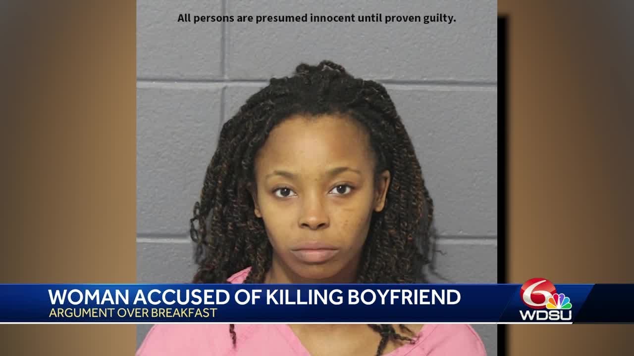 Marrero woman accused of killing boyfriend during breakfast - YouTube