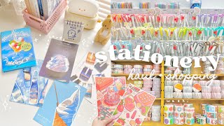 aesthetic stationery haul + stationery shopping // shop with me
