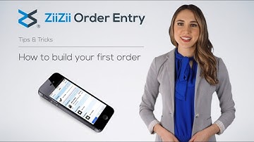 ZiiZii Tips & Tricks - How to build your first order