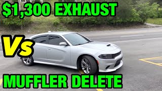 Dodge Charger 5.7L HEMI V8: $1,300 EXHAUST Vs MUFFLER DELETE! Resimi