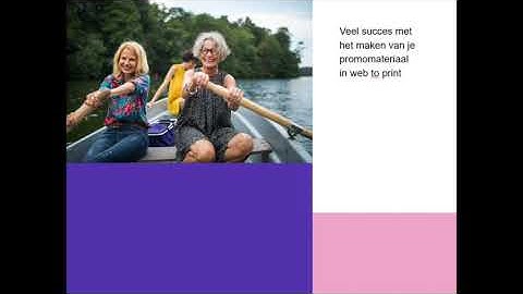 Web to print - Aanmelden en starten