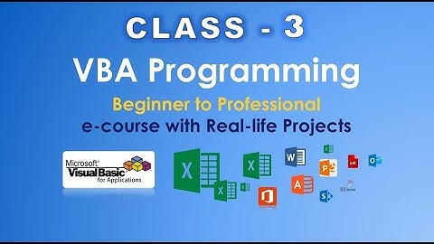 vba tutorial in hindi | If Else In VBA | String Function In VBA | Input Box | Live class - 3