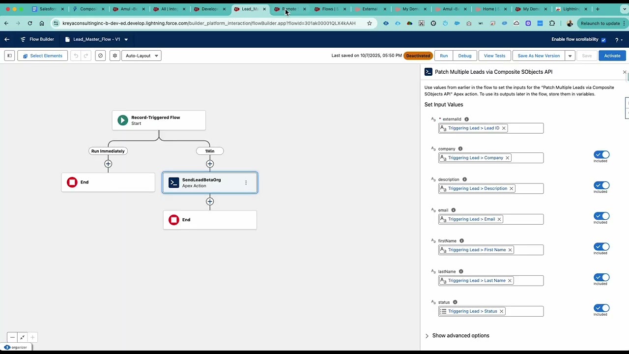 6. Интеграция Salesforce с Salesforce. API для создания лидов.